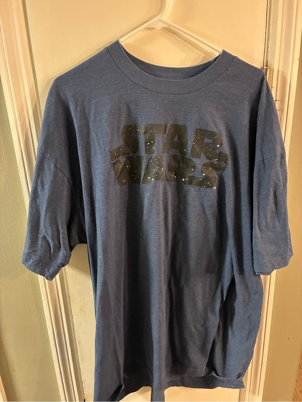 Star Wars Men's Short Sleeve T-Shirt Size 3XLT Dark Blue Crew Neck